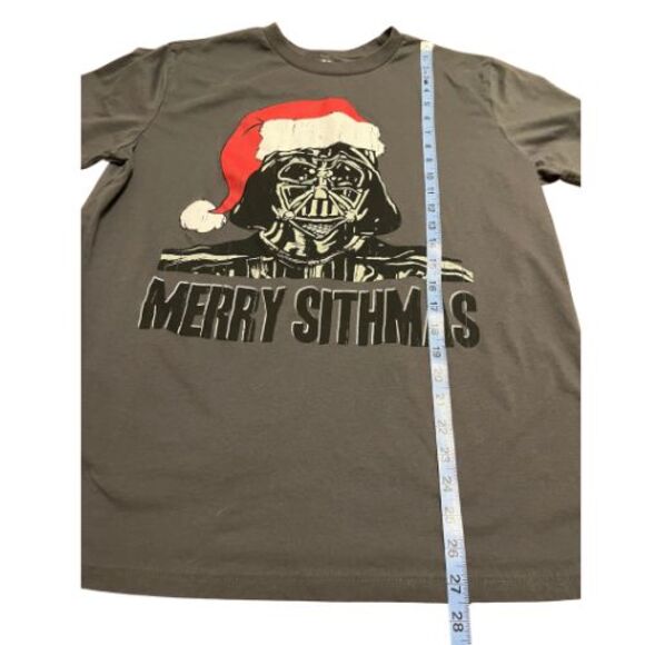 STAR WARS Darth Vader Merry Sithmas T-Shirt XL Gray - Mad Engine - Picture 4 of 6